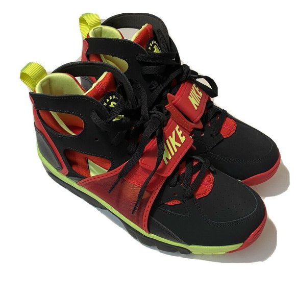 Nike Air Trainer Hurache Black Red Volt Strap - Picture 2 of 8